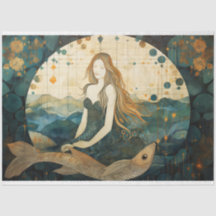 Primitive Meerjungfrau mit Entkopplung des Fischme