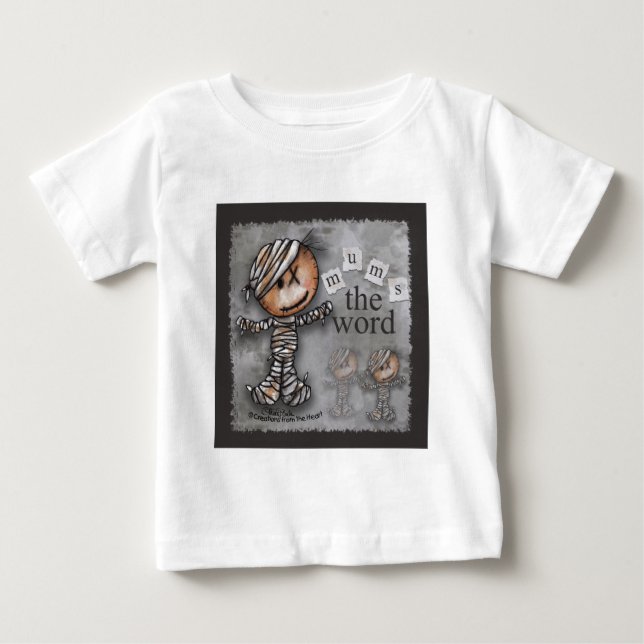 Primitive Mummy-Mums - das Wort Baby T-shirt (Vorderseite)