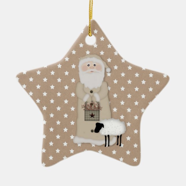 Primitive Santa Ornament (Vorne)