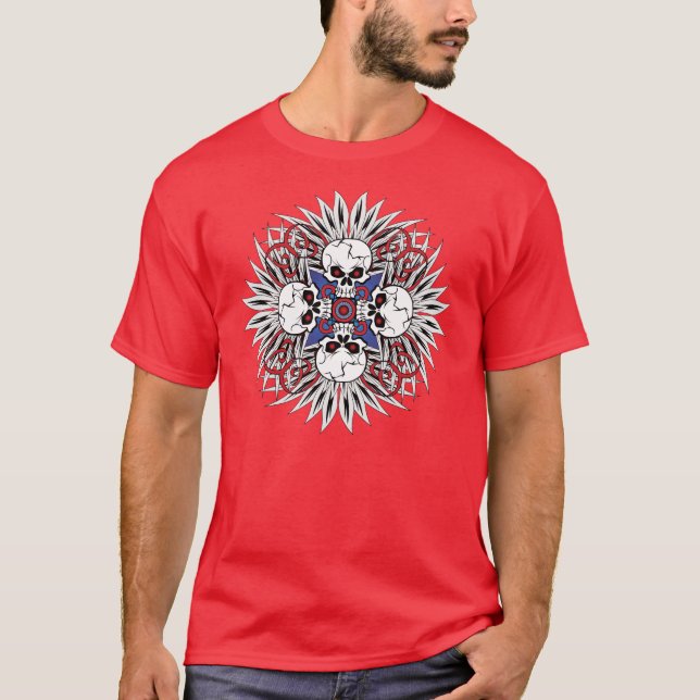 Primitive Schädel T-Shirt (Vorderseite)