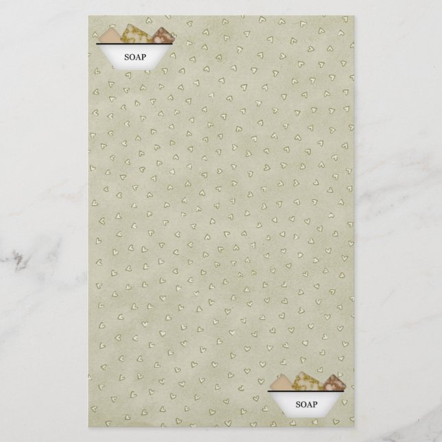 Primitive Seifengeschosse Briefpapier (Vorderseite)