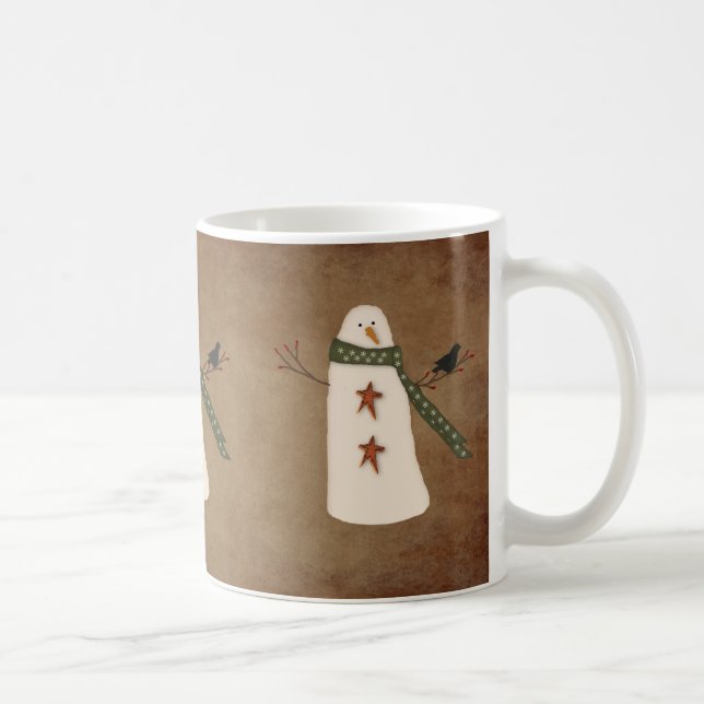 Primitive Snowman-Tasse Tasse (Rechts)