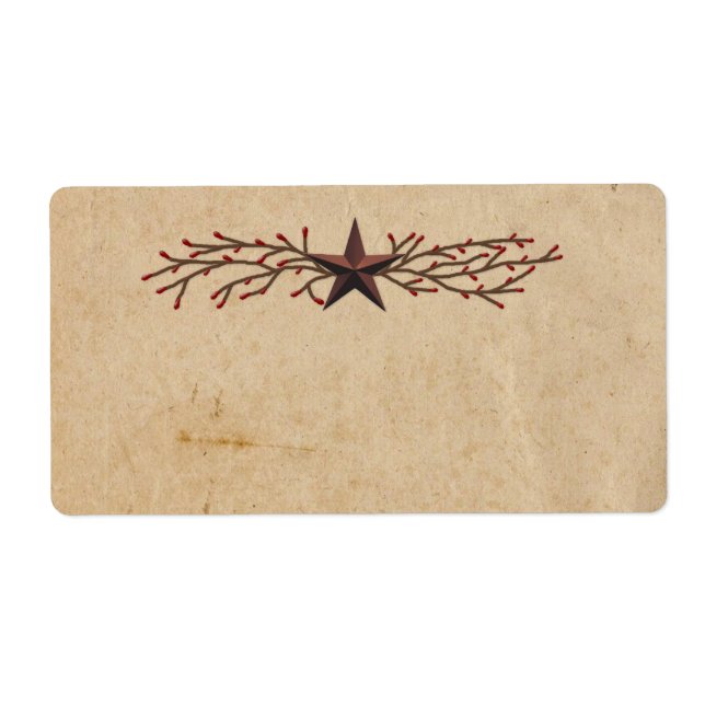 Primitive Star Produktetikett (Vorne)