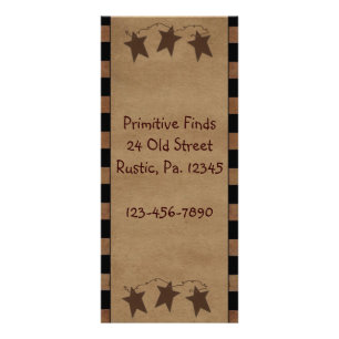 Primitive Stars Rack Karte Werbekarte