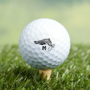 Primitive Tintenfische im dunklen Stift Golfball