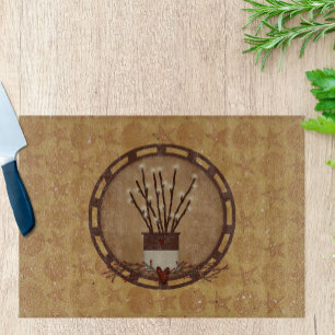 Primitive Zweiglampen Schneidebrett