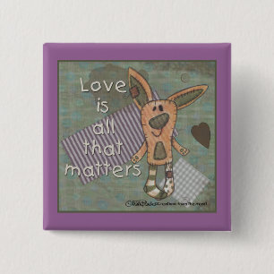 Primitiver Hase Button