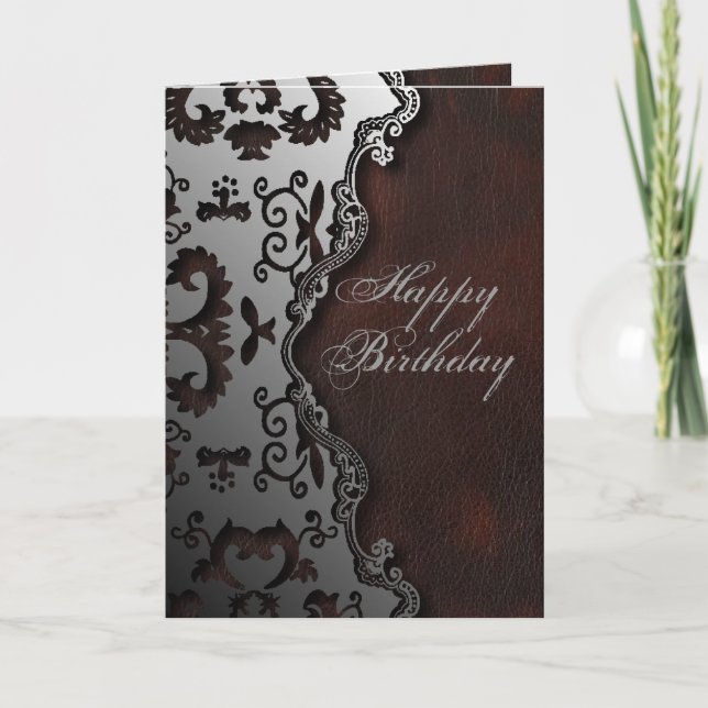 primitiver rustikaler Western Landpaisley Muster Karte (Vorderseite)