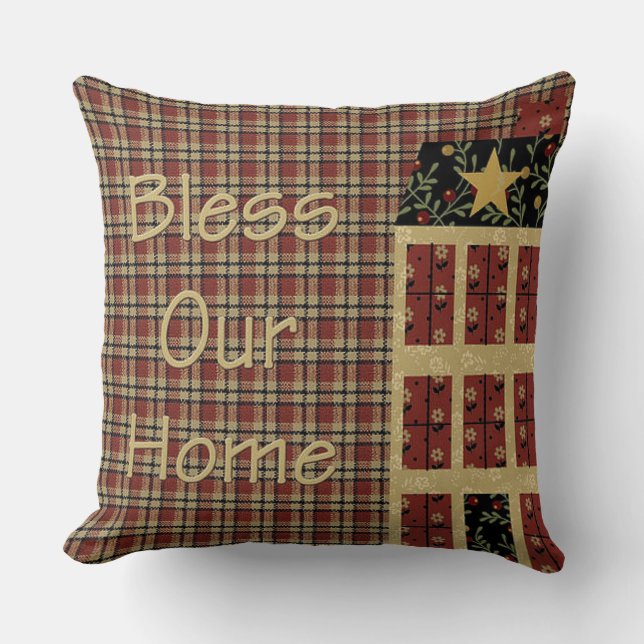 "Primitiver Stil" DURCH PILLOW Kissen (Vorderseite)