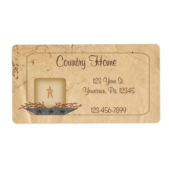 Primitives Candle-Business-Label (Vorne)