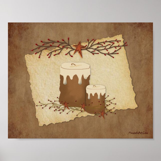 Primitives Country Candles Poster (Vorne)