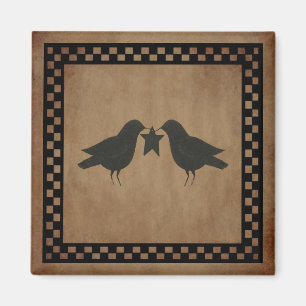 Primitives Crows Magnet