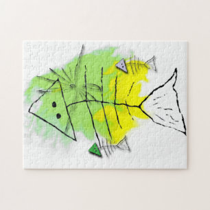 Primitives Fischpuzzle Puzzle