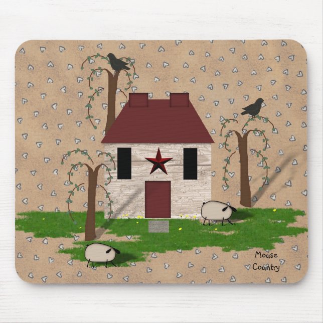 Primitives Haus Mousepad (Vorne)