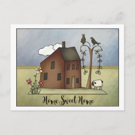 Primitives Salz Box Zuhause Housewärming Party | Einladungspostkarte