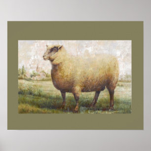Primitives Schaf Poster