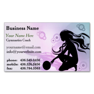 Primo Gymnastik Coach Magnetic Business Card Magnetische Visitenkarte