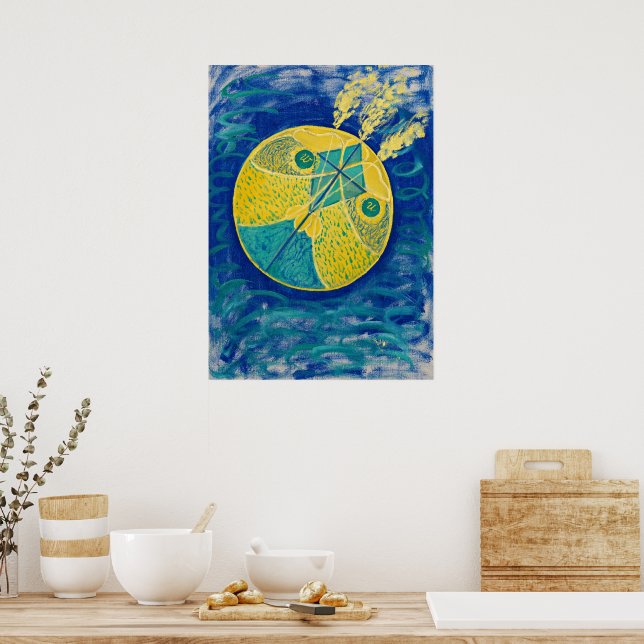 Primordial Chaos, 1906-1907 von Hilma af Klint Poster (Küche)