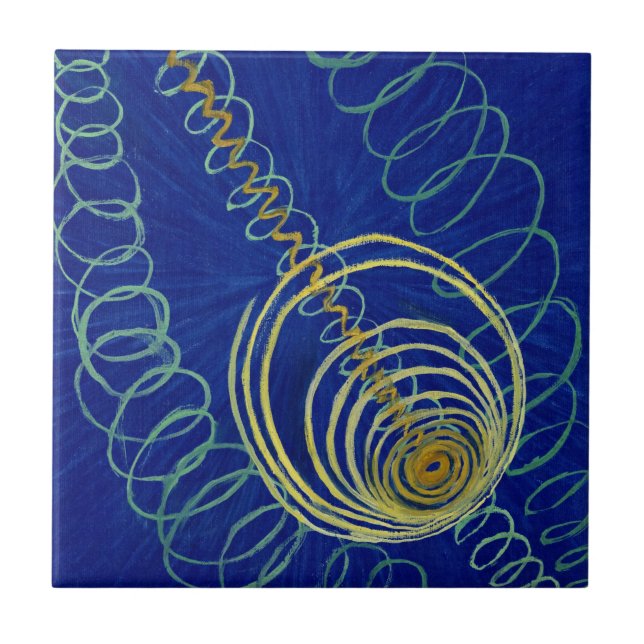 Primordial Chaos von Hilma af Klint Fliese (Vorderseite)