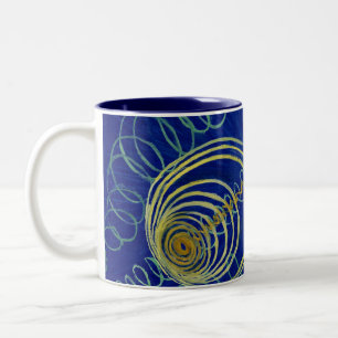 Primordial Chaos von Hilma af Klint Zweifarbige Tasse