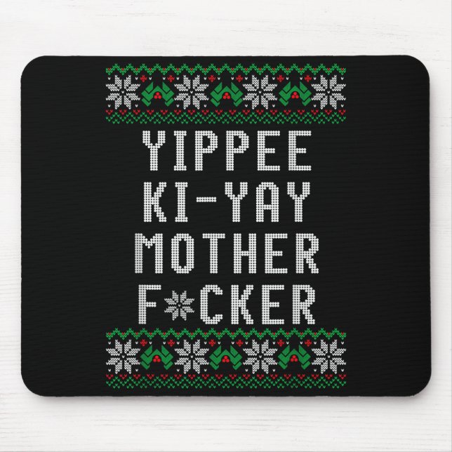 Primotees Uni-adults Black Christmas - Small - Lon Mousepad (Vorne)