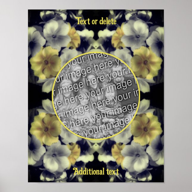 Primrose-Blume gestalten Ihr eigenes Foto Poster (Vorne)