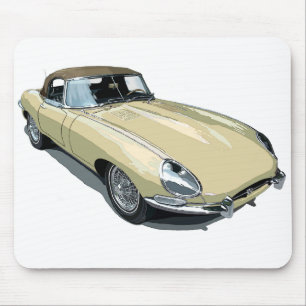Primrose E Type Roadster Mousepad