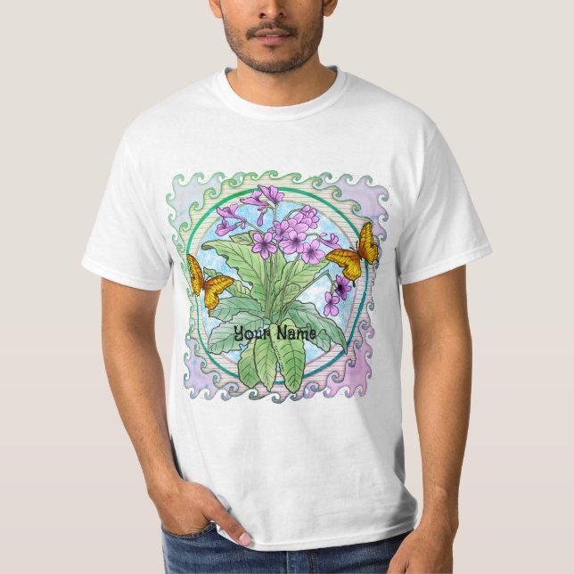 Primrose Flowers T-Shirt (Vorderseite)