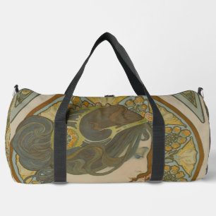 Primrose von Alphonse Mucha (1899) Duffle Bag