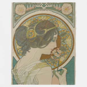 Primrose von Alphonse Mucha (1899) Fleecedecke