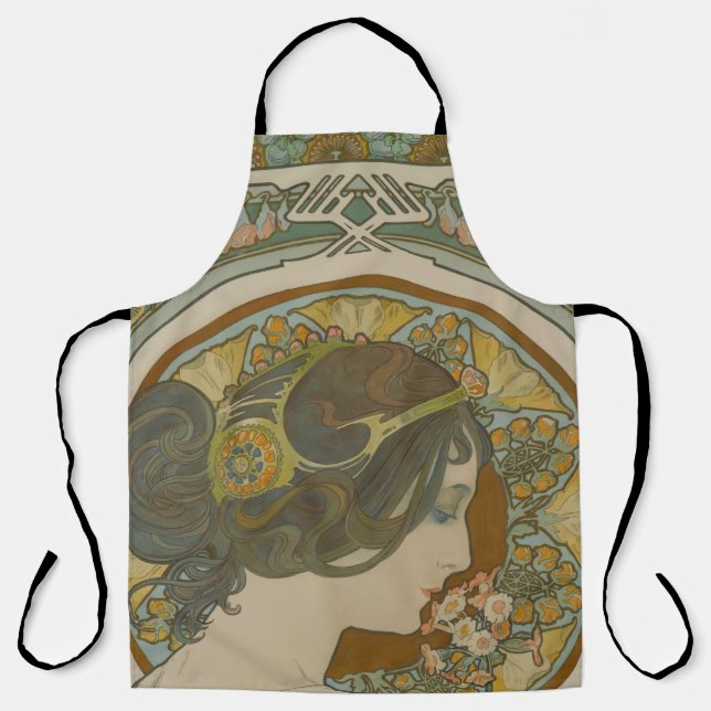 Primrose von Alphonse Mucha (1899) Schürze (Vorderseite)