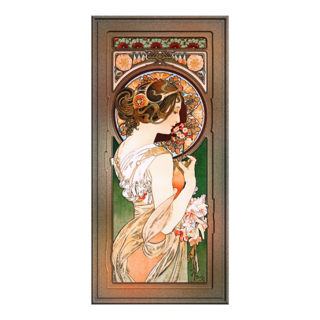 Primrose von Alphonse Mucha Fotodruck (Vorne)