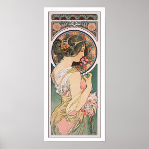 Primrose von Alphonse Mucha - Vintager Jugendstil Poster