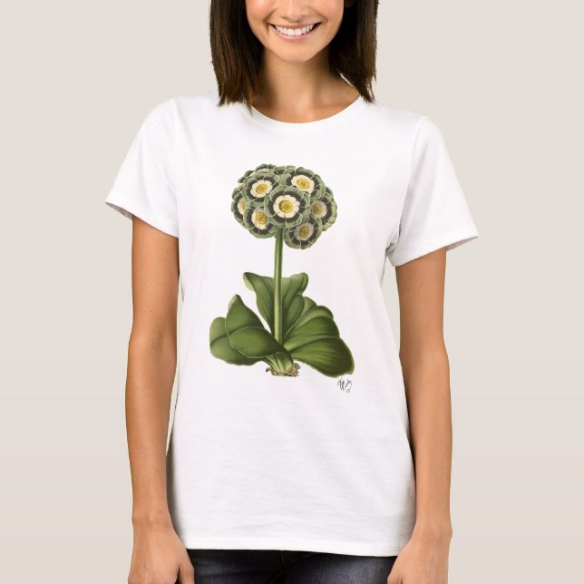 Primula Auricula Blau T-Shirt (Vorderseite)