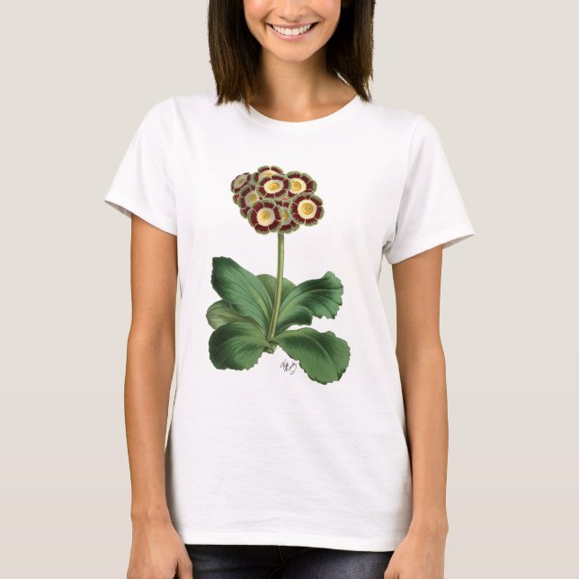 Primula Auricula Red T-Shirt (Vorderseite)