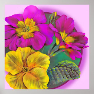 Primula Fine Art Botanic Poster Print