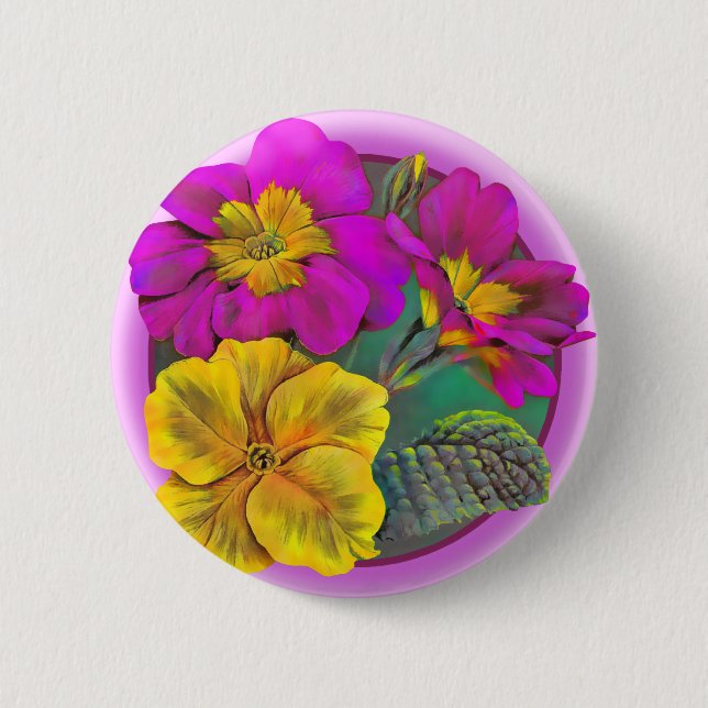 Primula Fine Art Button/Abzeichen Button (Vorderseite)
