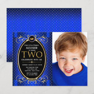 Prince 2. Geburtstag Party Einladung