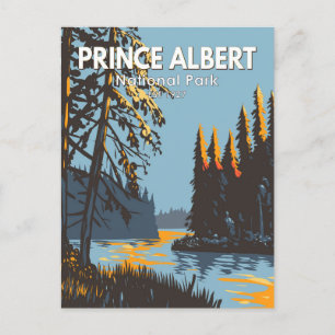 Prince Albert Nationalpark Kanada Reise Vintage Postkarte