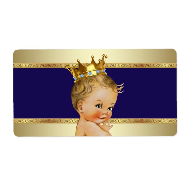 Prince Baby Dusche Wasser Flasche Etikett (Vorne)