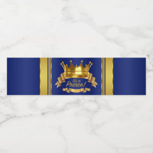 Prince Baby Dusche Wasserflaschen Etiketten