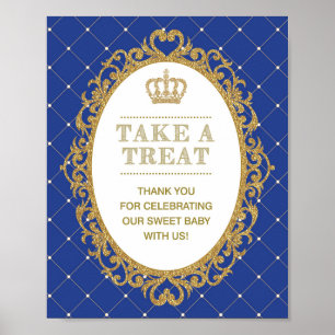 Prince Baby Shower liebt Bonbons Bar-Schild-Dekora Poster