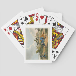 Prince Blucher under his Horse at the Battle of Wa Spielkarten