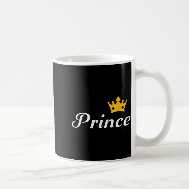 Prince Boys Men Family Matching Valentines Day  Kaffeetasse (Rechts)