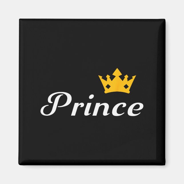 Prince Boys Men Family Matching Valentines Day  Magnet (Vorne)