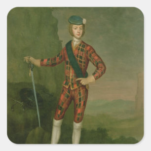 Prince Charles Edward Stuart Quadratischer Aufkleber