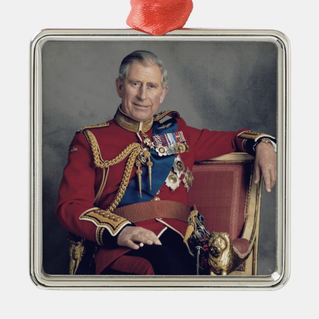 Prince Charles III 2018 Ornament Aus Metall (Vorne)