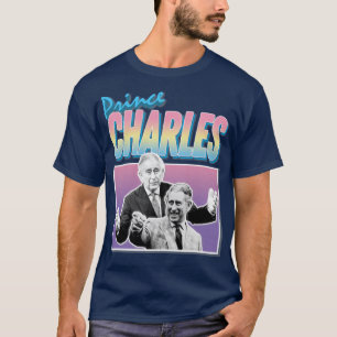 Prince Charles Lachendes Grafikdesign im Stil der T-Shirt
