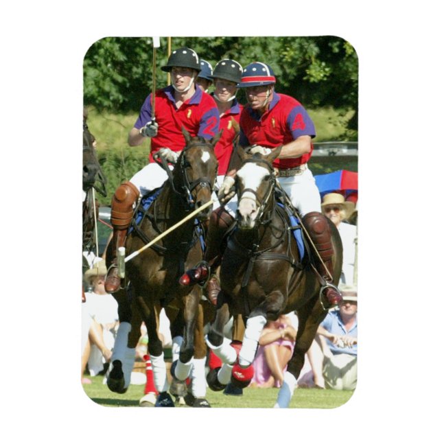 Prince Charles William Harry polo Magnet (Vertikal)