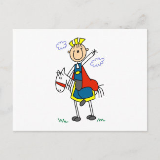 Prince Charming auf dem Pferd Postkarte